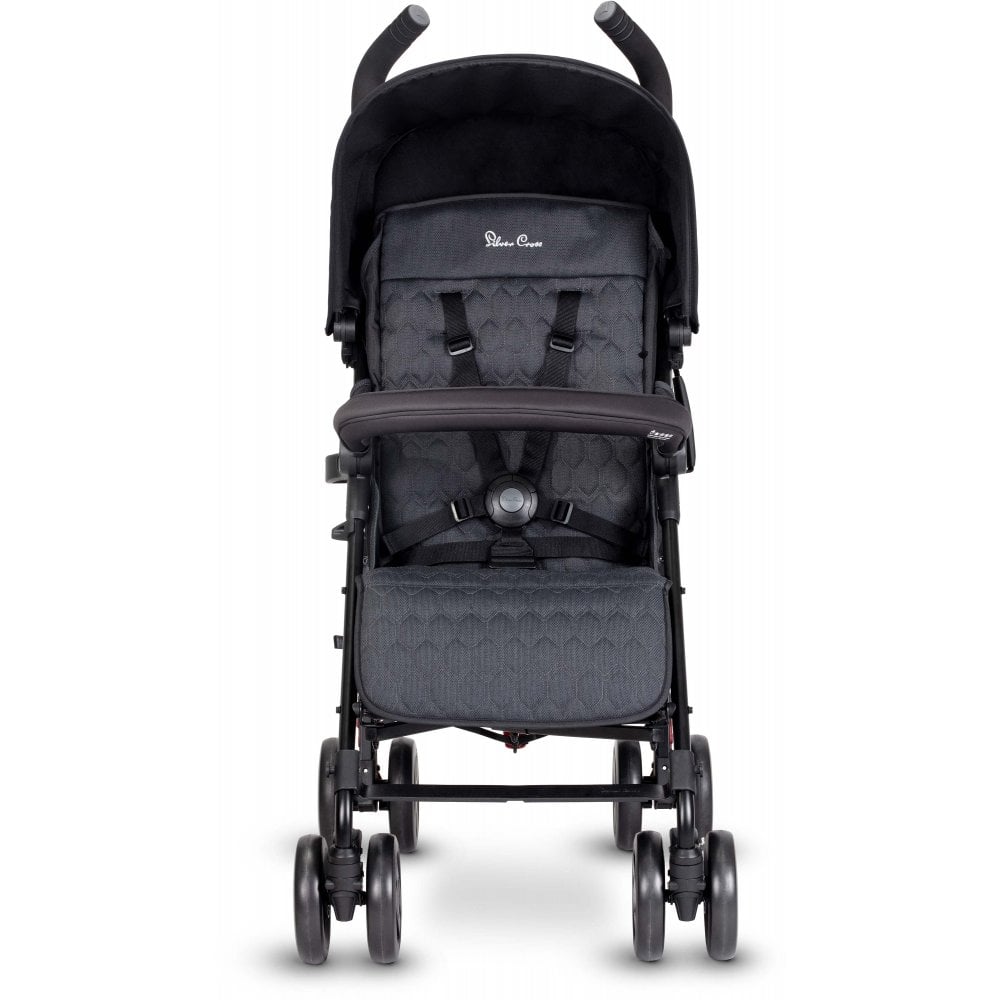 Silver Cross Pop Stroller Black I Birth to 25kg –