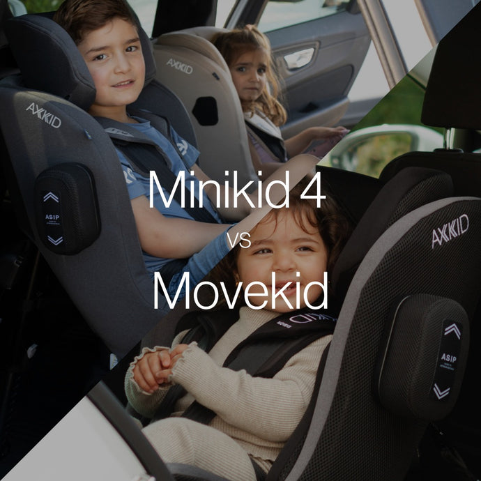 What is the difference between Axkid Minikid 4 and Axkid Movekid?