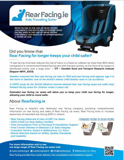 Raising Rear Facing Awareness in Ireland