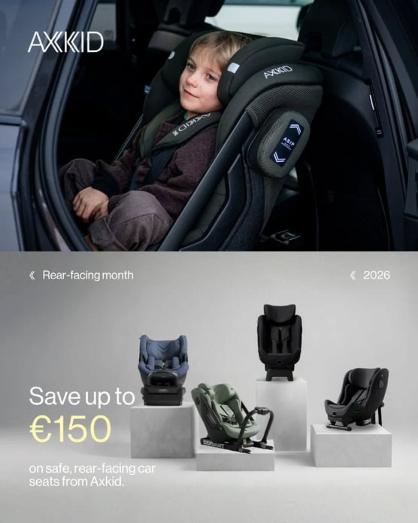 Axkid Rear Facing Month Sale