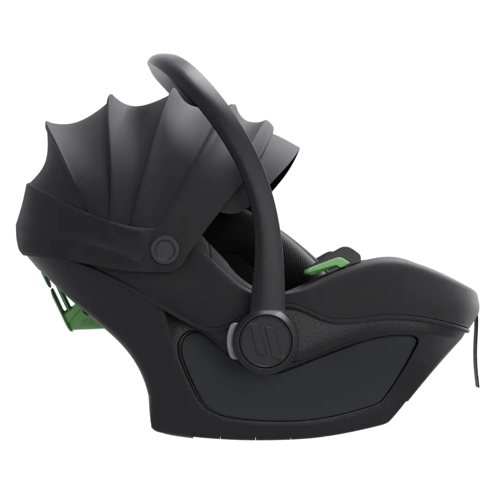 Avionaut Pixel 3 Infant Carrier Car Seat, lightweight design with modular insert system, suitable from birth to 13kg, featuring a memory foam headrest and side impact panel.