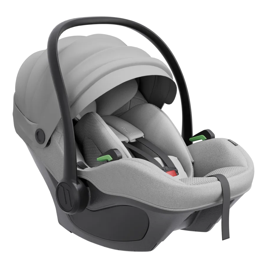 Avionaut Pixel 3 Infant Carrier Car Seat, lightweight design with modular insert system, suitable from birth to 13kg, featuring a memory foam headrest and side impact panel.