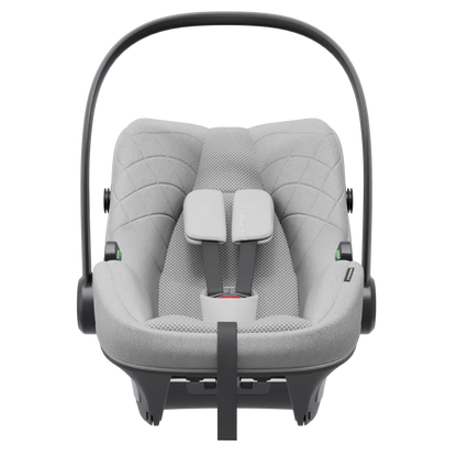 Avionaut Pixel 3 Infant Carrier Car Seat, lightweight design with modular insert system, suitable from birth to 13kg, featuring a memory foam headrest and side impact panel.