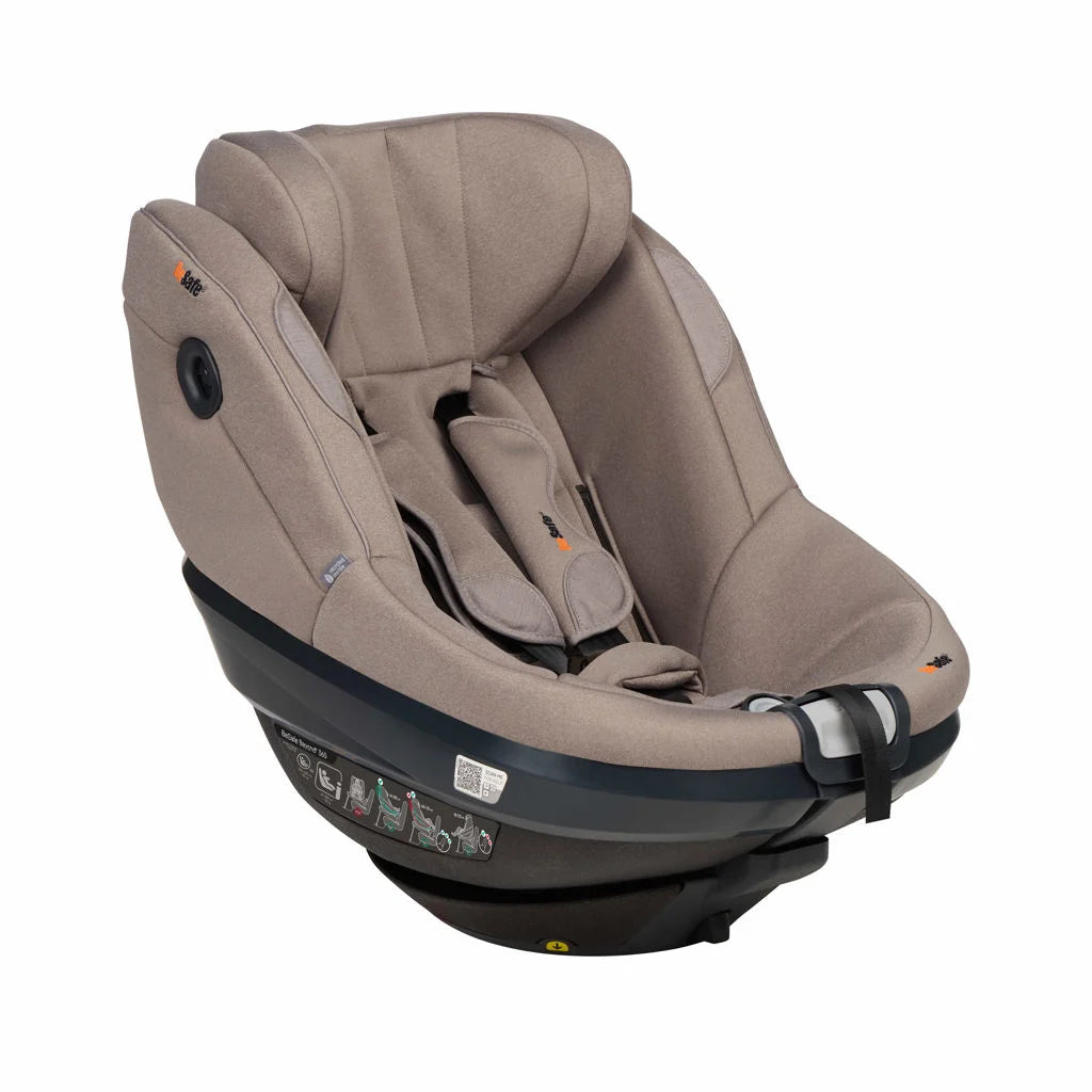 BeSafe Beyond 2 360 Dark Sand Soft Breeze I 22kg 125cm Rear and Forward Facing Car Seat
