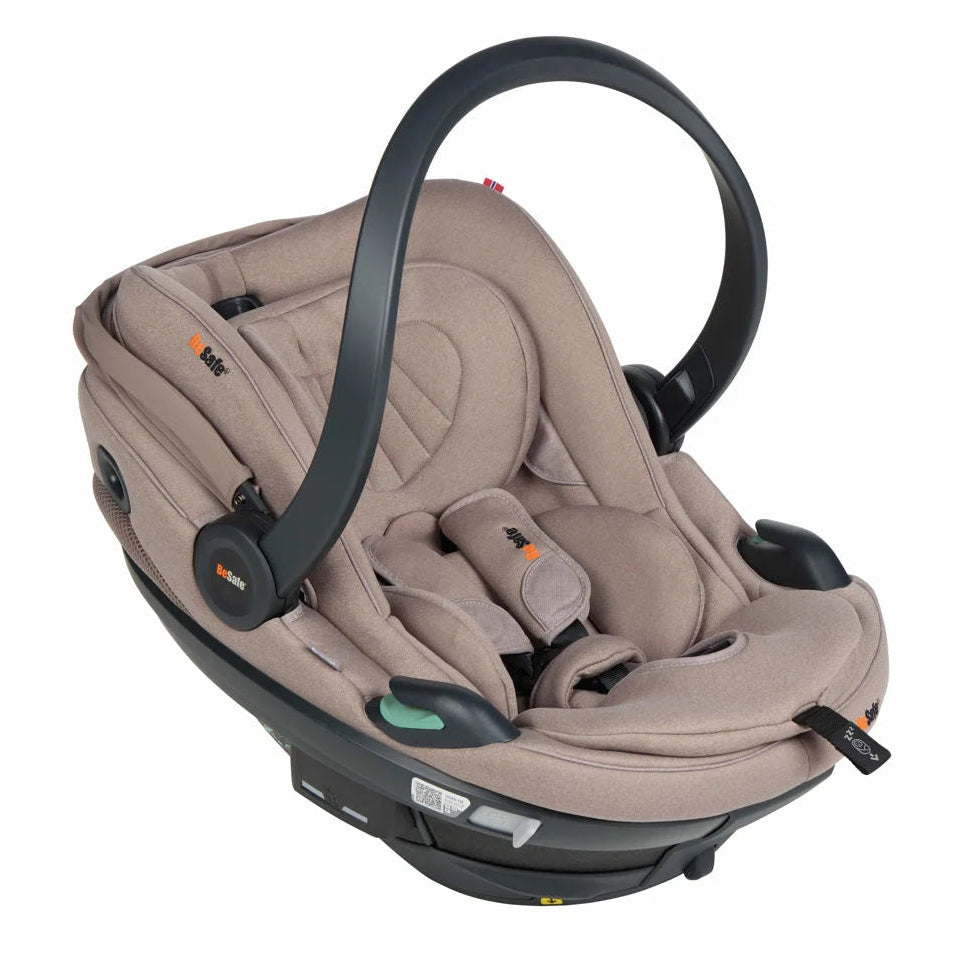 BeSafe Go Beyond 2 Child Car Seat Rearfacing.ie Dark Sand Soft Breeze