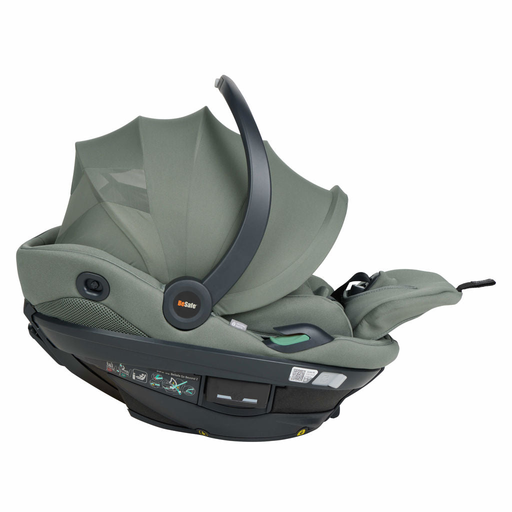 BeSafe Go Beyond 2 Child Car Seat Rearfacing.ie Meadow Green Soft Breeze