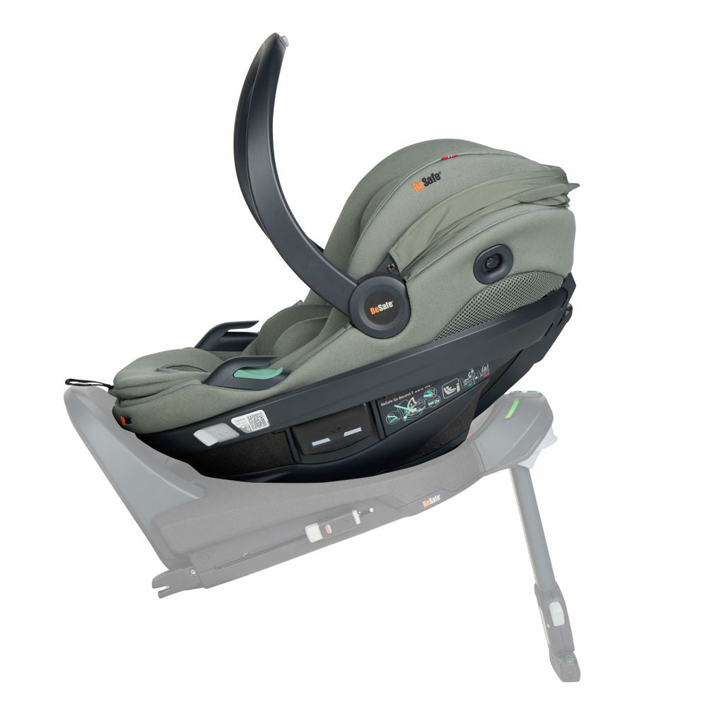 BeSafe Go Beyond 2 Child Car Seat Rearfacing.ie Meadow Green Soft Breeze