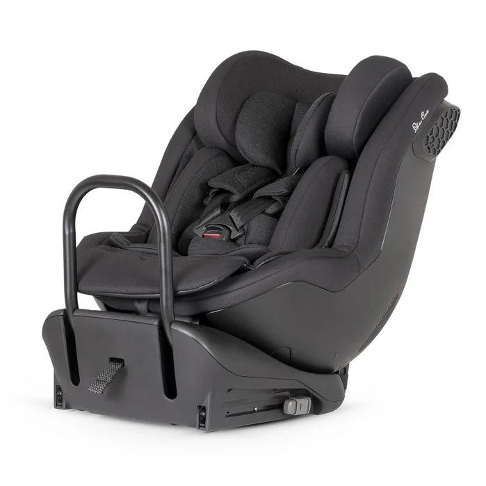 Black SIlver Cross Perform Child Car Seat on a white background