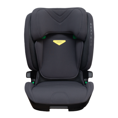 Axkid Nextkid Granite Melange High Back Booster Car Seat from Rearfacing.ie on white background