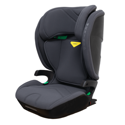 Axkid Nextkid Granite Melange High Back Booster Car Seat from Rearfacing.ie on white background