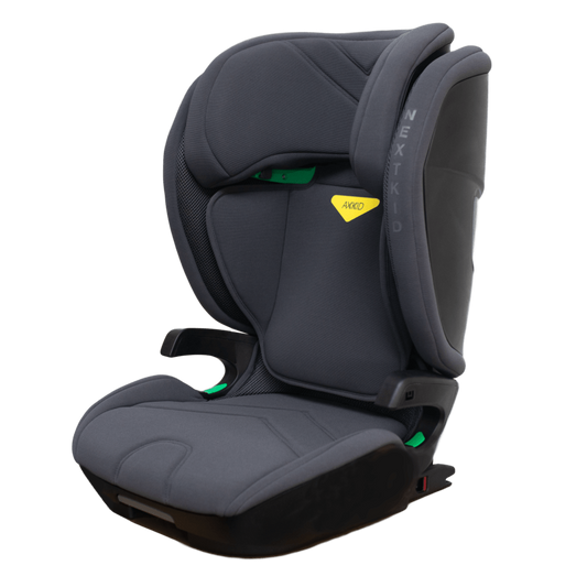 Axkid Nextkid Granite Melange High Back Booster Car Seat from Rearfacing.ie on white background