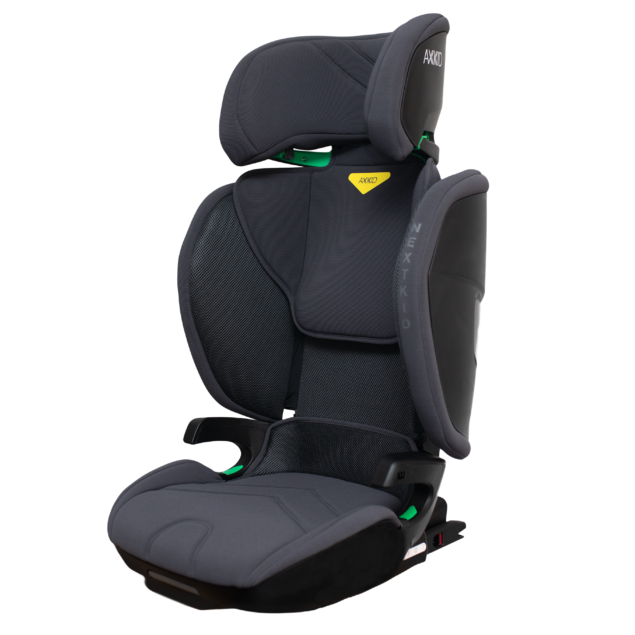 Axkid Nextkid Granite Melange High Back Booster Car Seat from Rearfacing.ie on white background